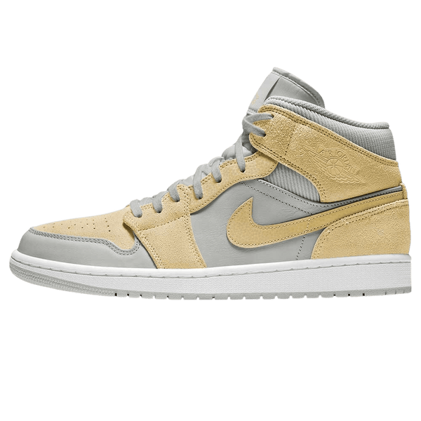 Air Jordan 1 Mid SE Grey Fog Lemon Wash