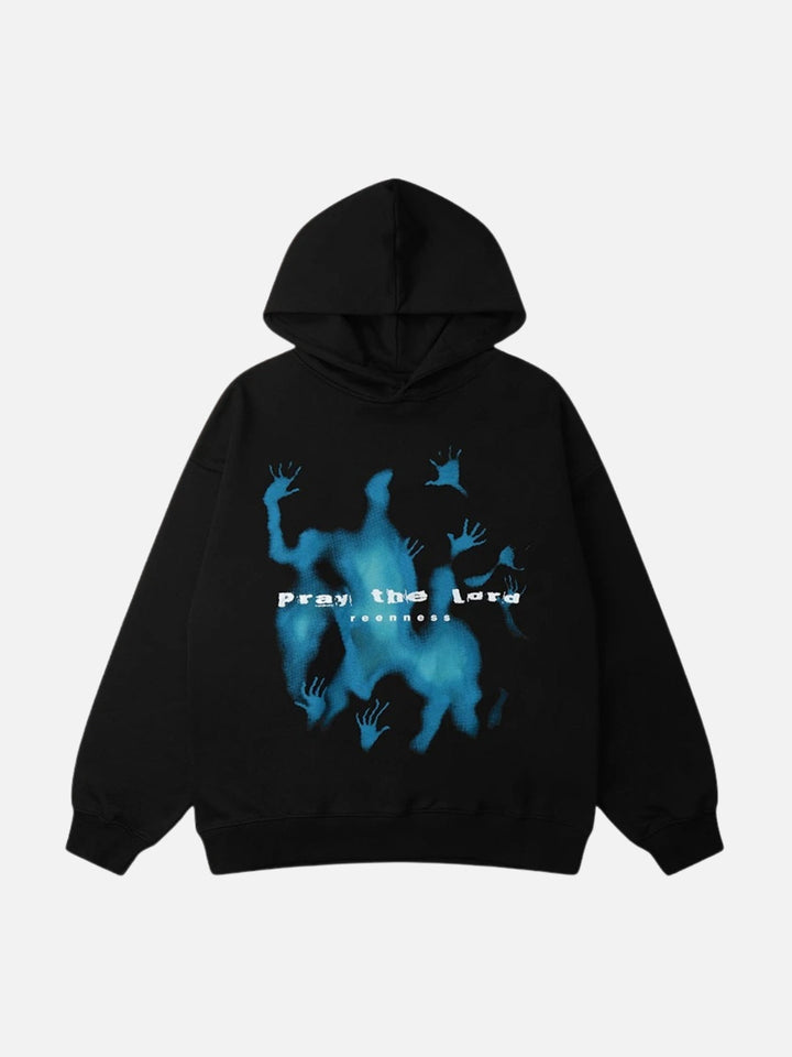 Abstraction Shadow Print Hoodie-rimiro.com