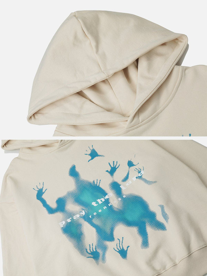 Abstraction Shadow Print Hoodie-rimiro.com