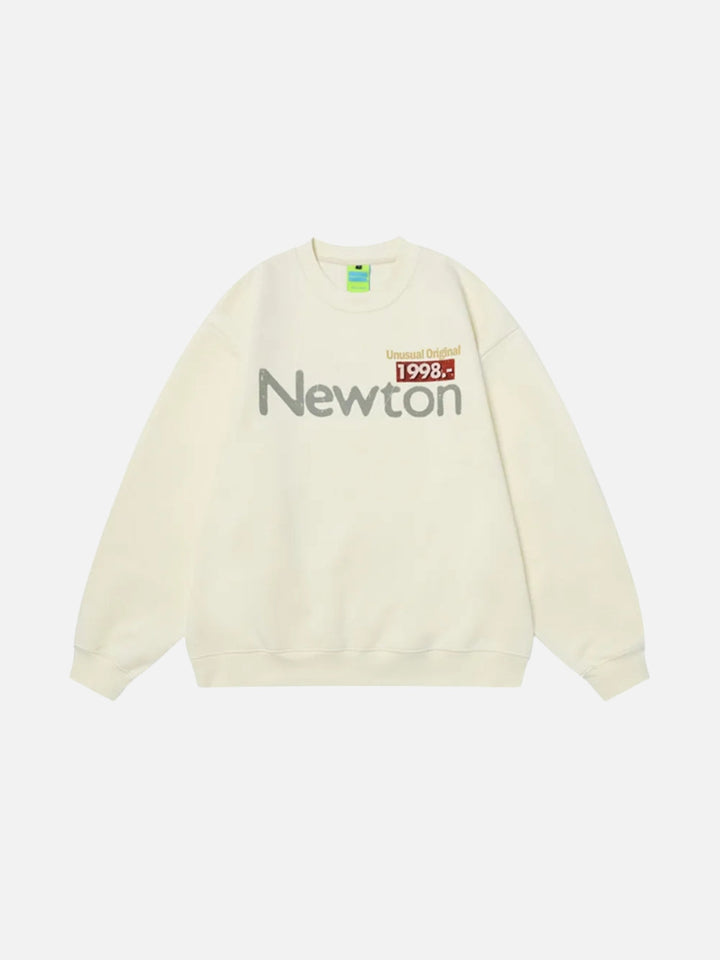 Back Print Crew Sweatshirt-rimiro.com