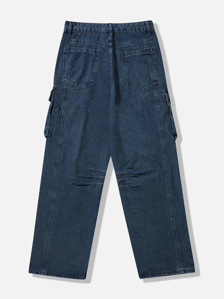 Big Pocket Ruched Jeans-rimiro.com