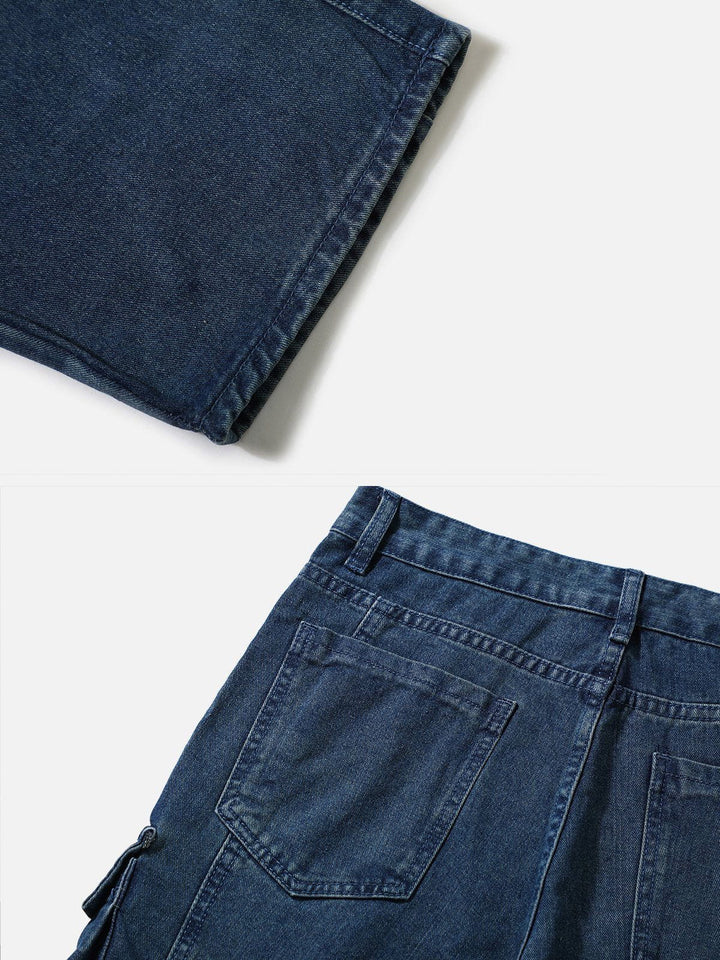 Big Pocket Ruched Jeans-rimiro.com