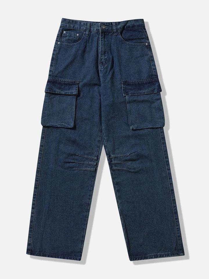 Big Pocket Ruched Jeans-rimiro.com