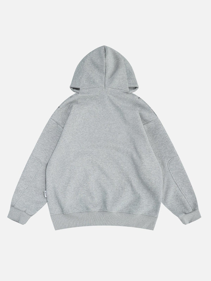 Button Deconstructive Hoodie-rimiro.com