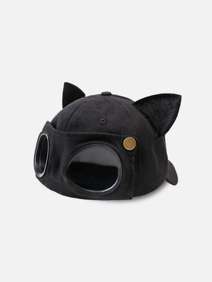 Cat Ears Aviator Glasses Baseball Hat-rimiro.com