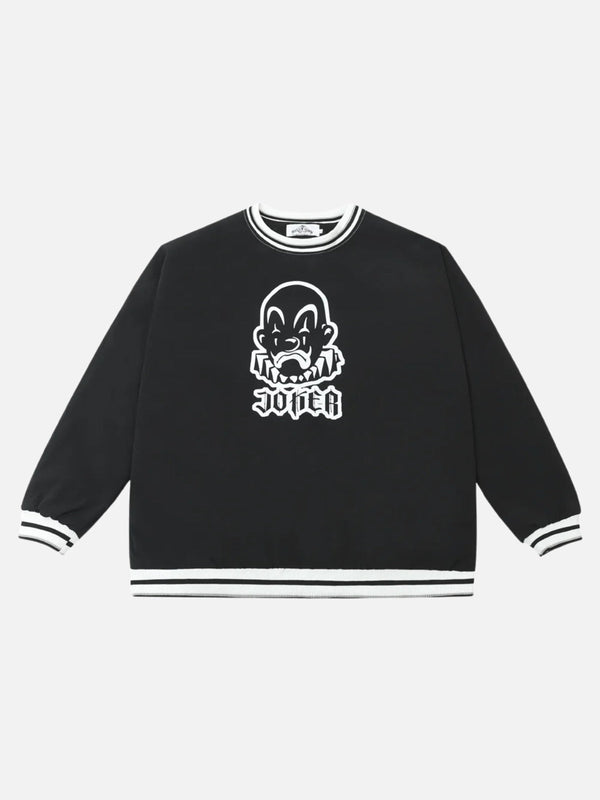 Clown Print Sweatshirt-rimiro.com