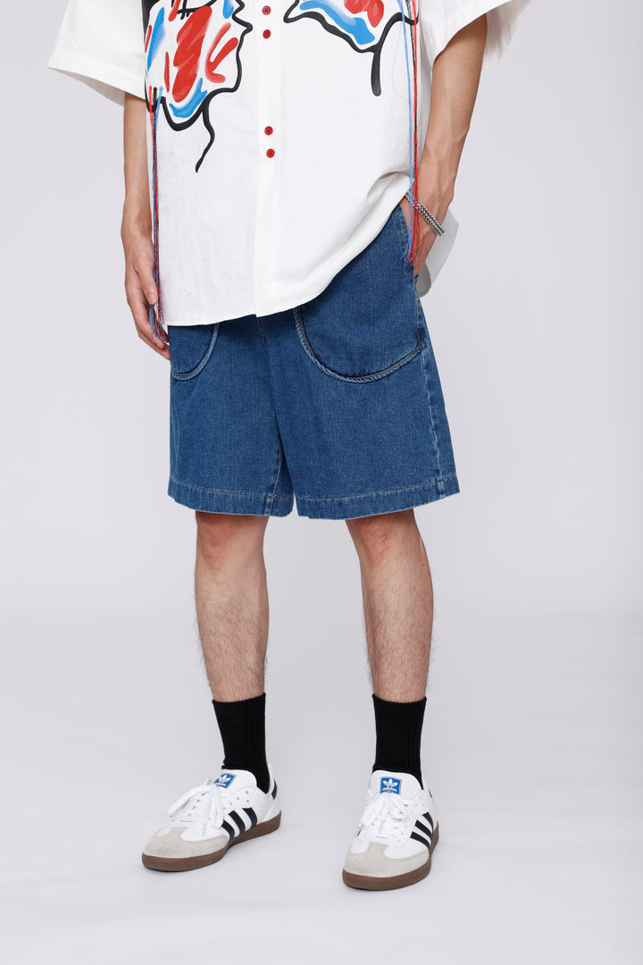 Curved Pockets Jorts-rimiro.com