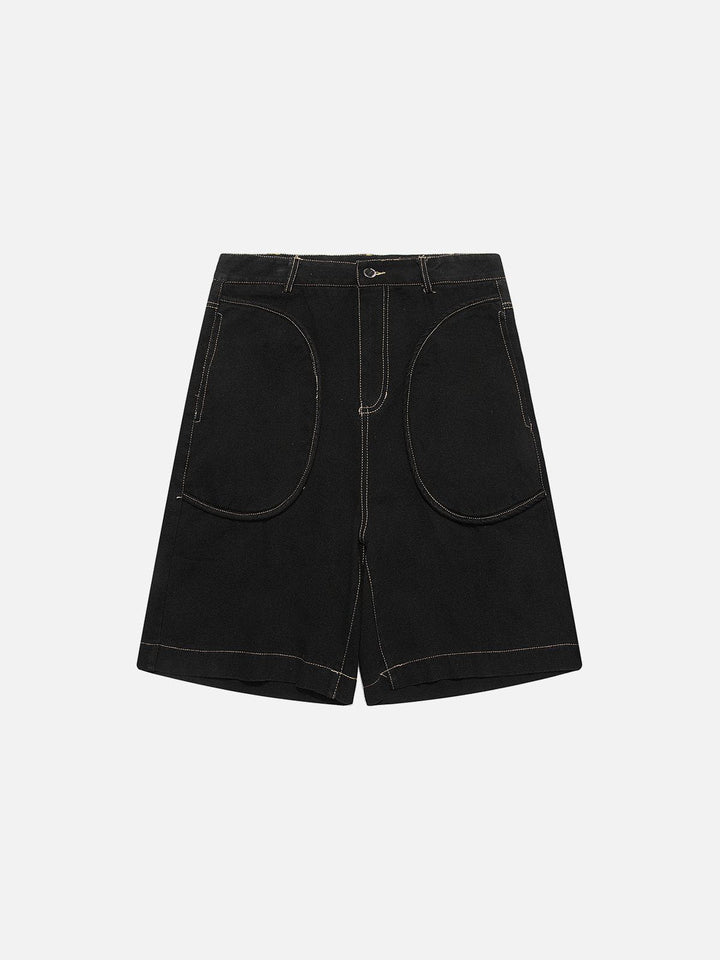 Curved Pockets Jorts-rimiro.com