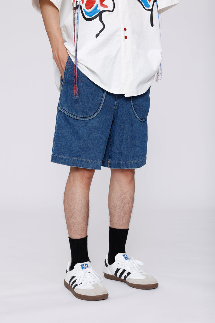 Curved Pockets Jorts-rimiro.com