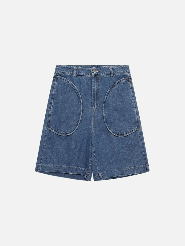 Curved Pockets Jorts-rimiro.com