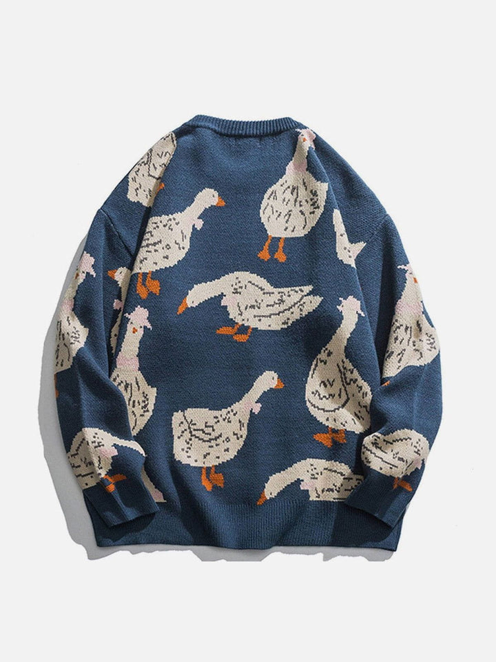 Cute Duck Knit Sweater-rimiro.com