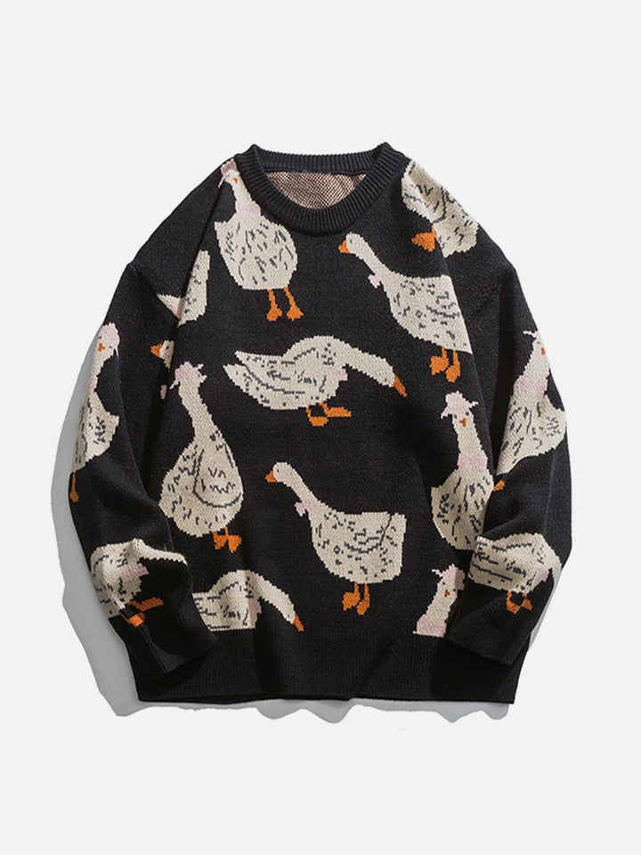 Cute Duck Knit Sweater-rimiro.com