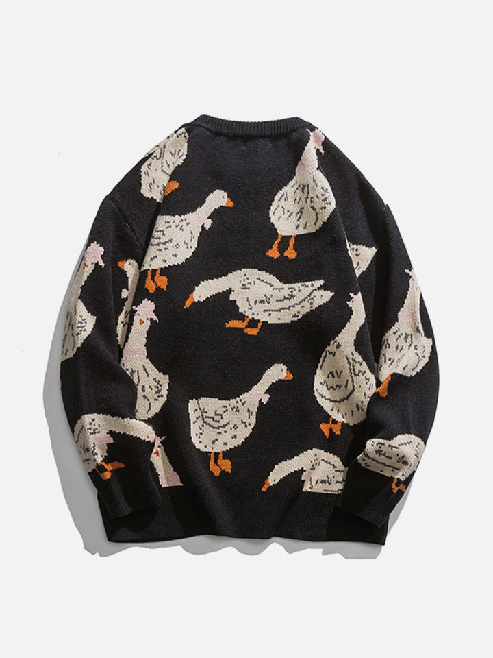 Cute Duck Knit Sweater-rimiro.com