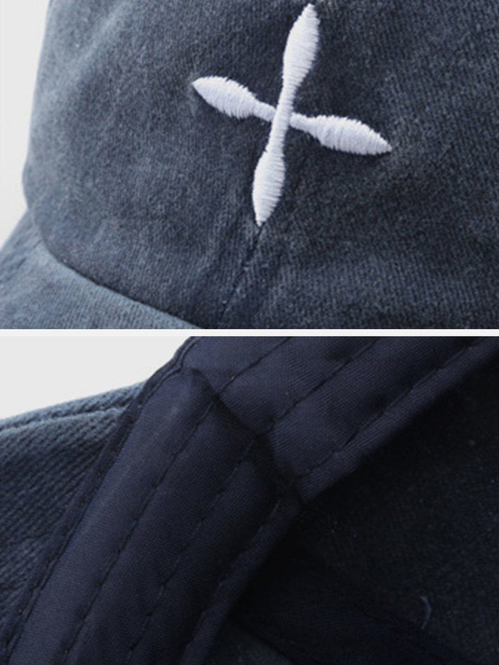 Embroidery Crucifix Baseball Cap-rimiro.com