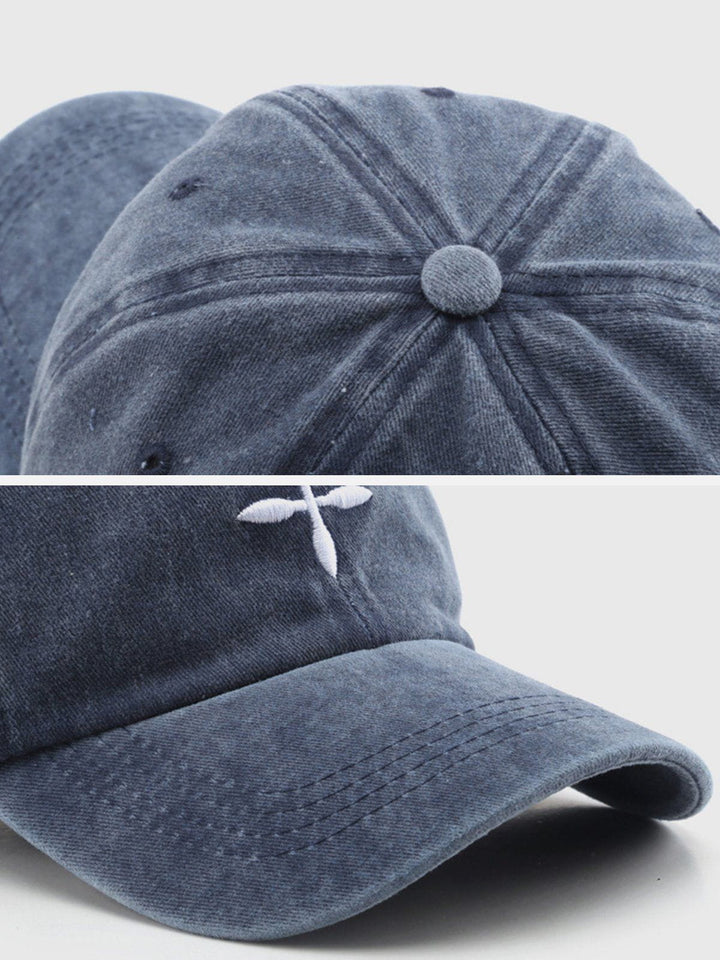 Embroidery Crucifix Baseball Cap-rimiro.com