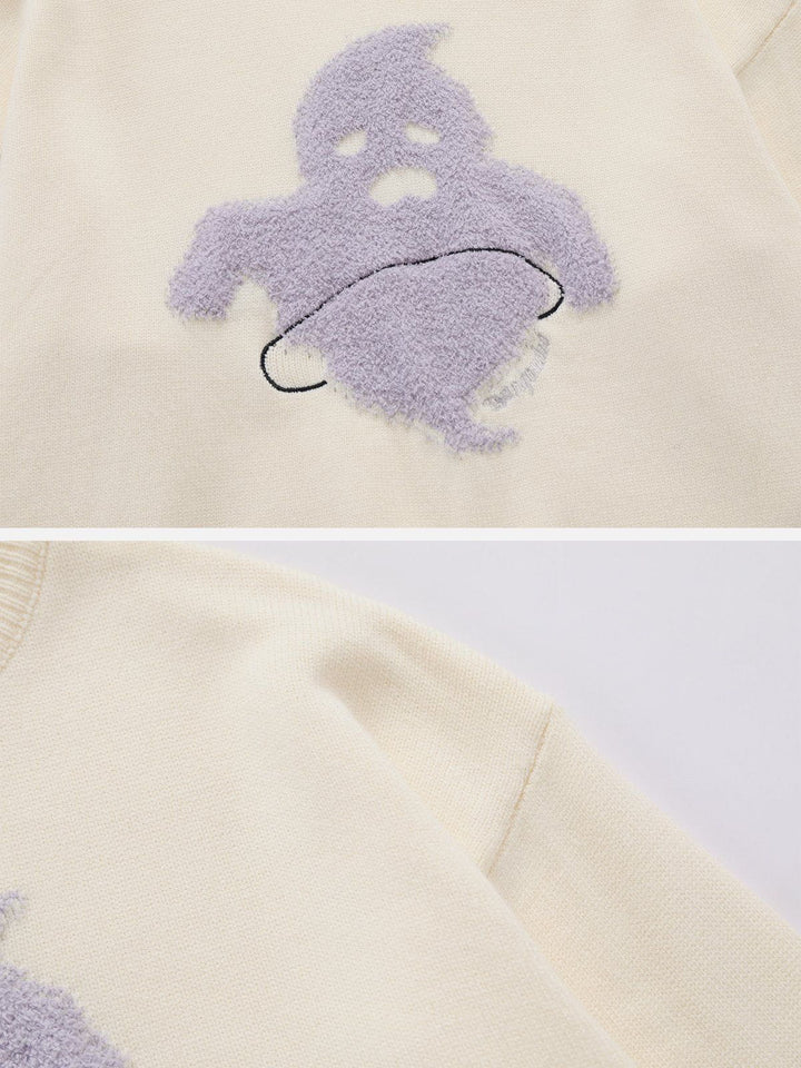 Flocking Ghost Sweater-rimiro.com