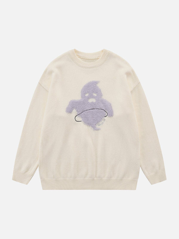 Flocking Ghost Sweater-rimiro.com