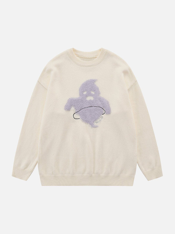 Flocking Ghost Sweater-rimiro.com