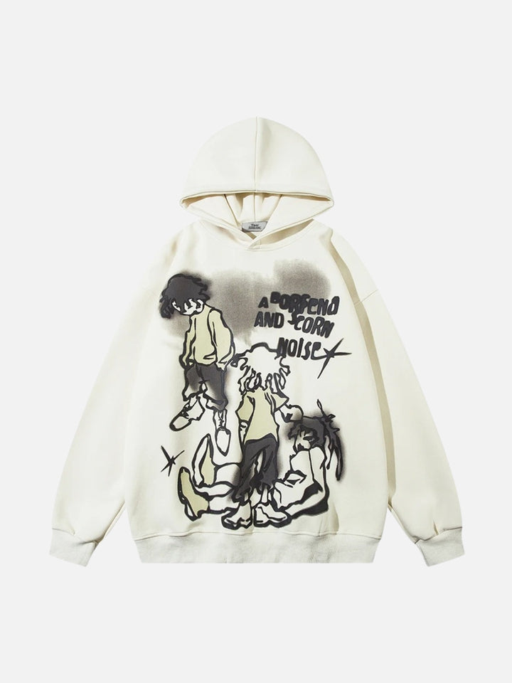 Funny Cartoon Graphic Hoodie-rimiro.com