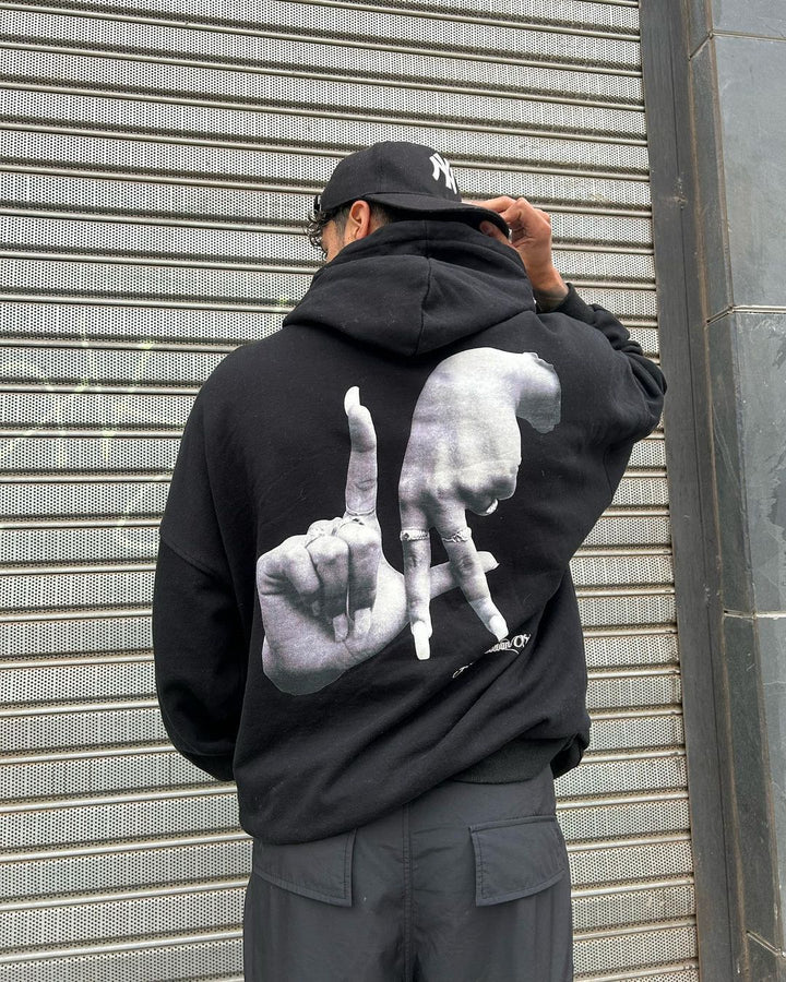 Gesture Print Hoodie-rimiro.com