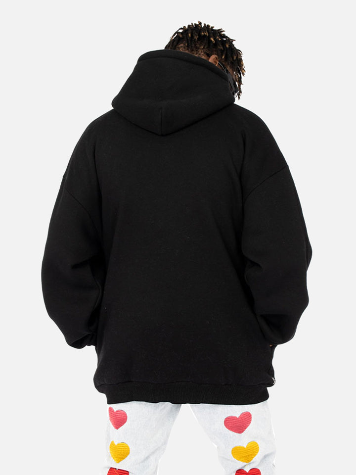 Gothic Letter Foam Hoodie-rimiro.com