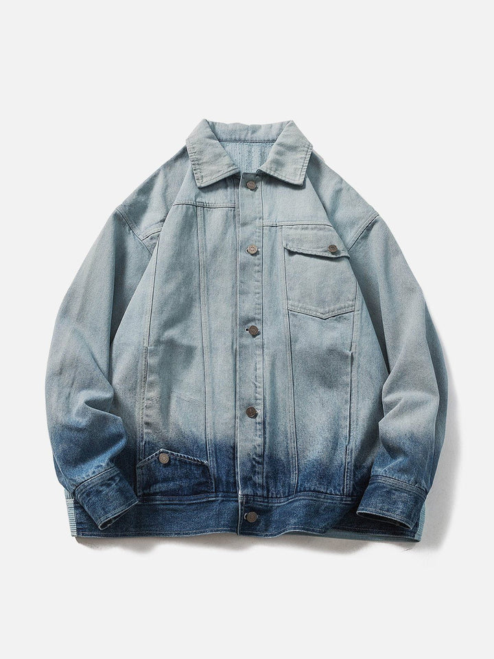 Gradient Denim Jacket-rimiro.com