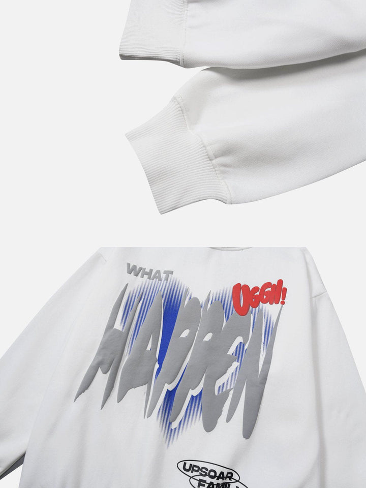 HAPPEN Print Hoodie-rimiro.com