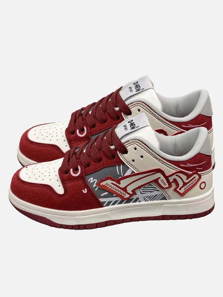 Hip-hop Graffiti Board Shoes For Couples-rimiro.com