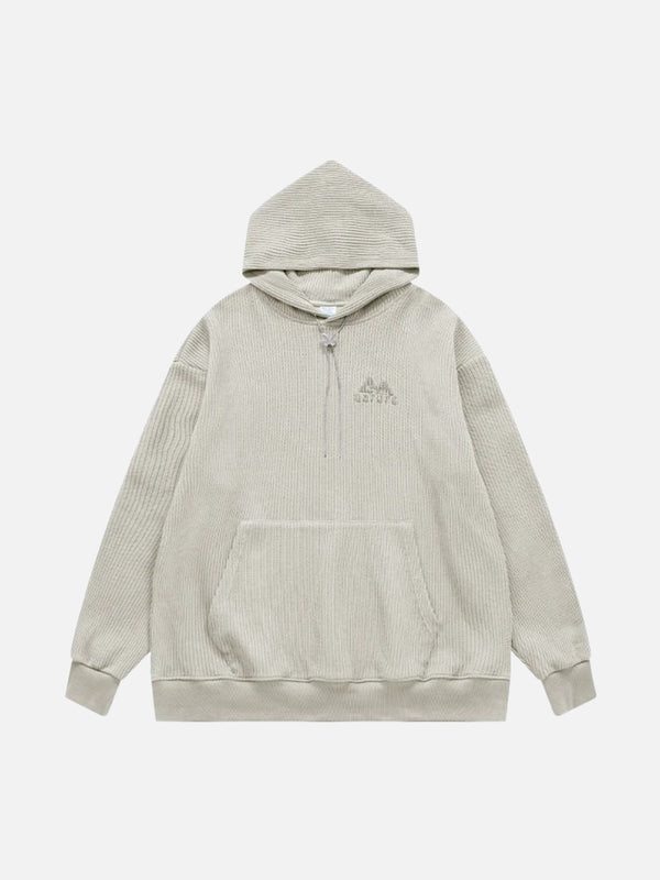 Knit Solid Hoodie-rimiro.com