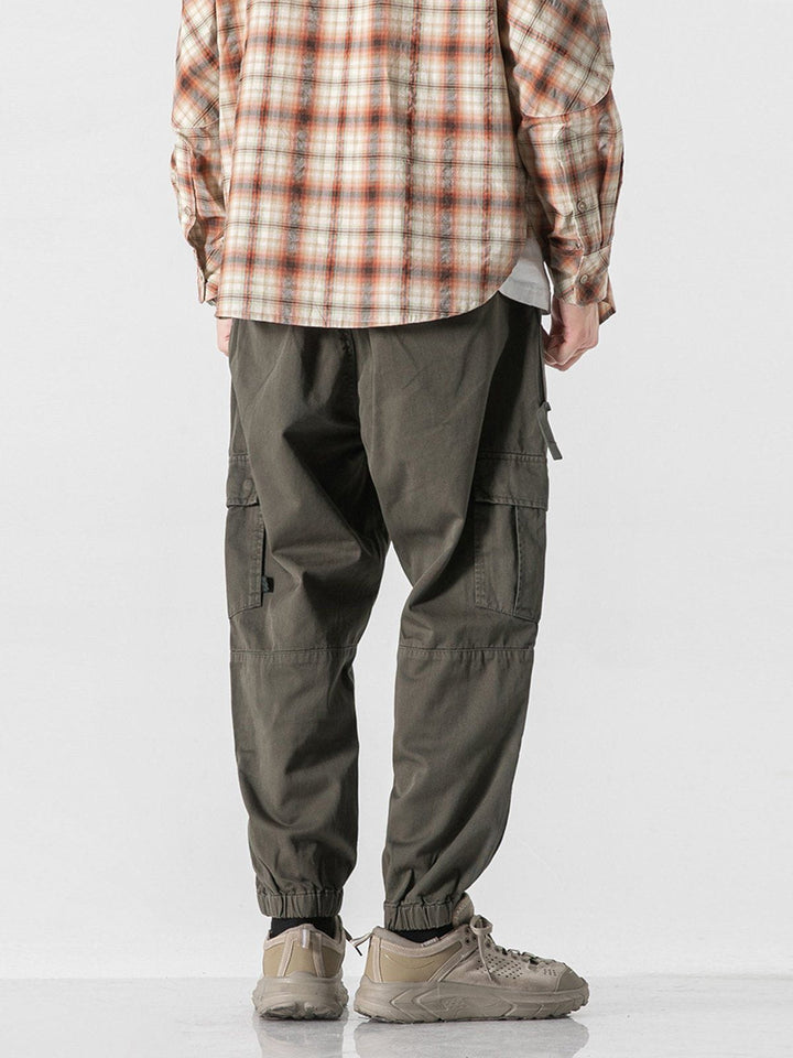 Large Multiple Pockets Cargo Pants-rimiro.com