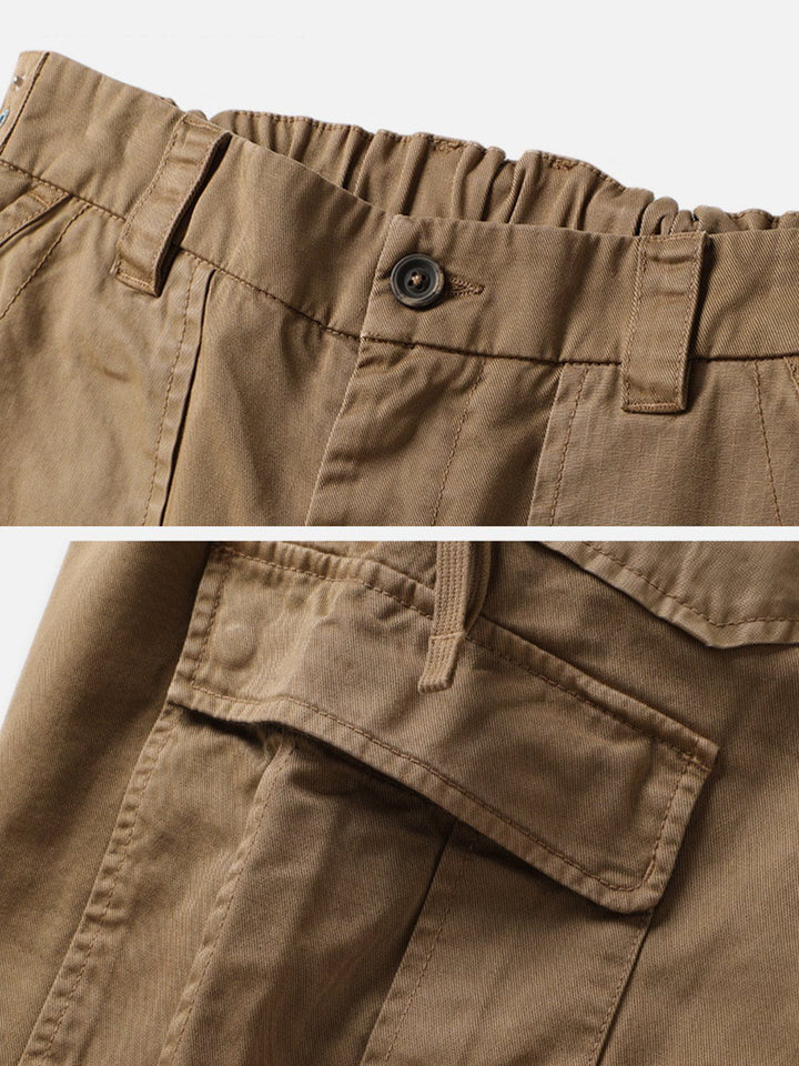 Large Multiple Pockets Cargo Pants-rimiro.com