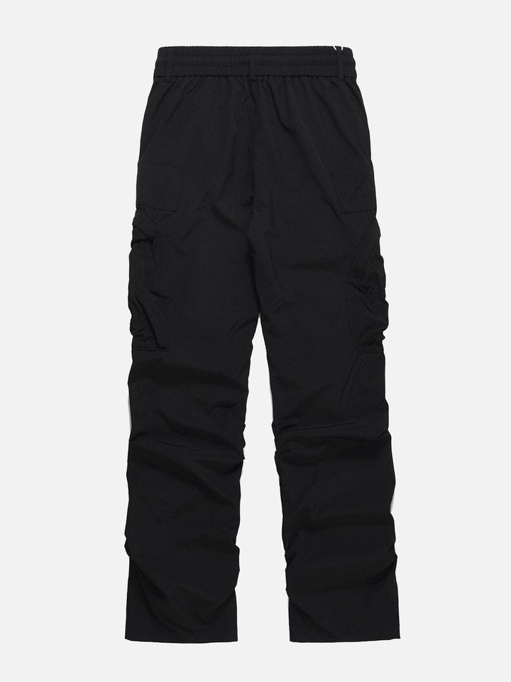 Large Pocket Wrinkle Cargo Pants-rimiro.com