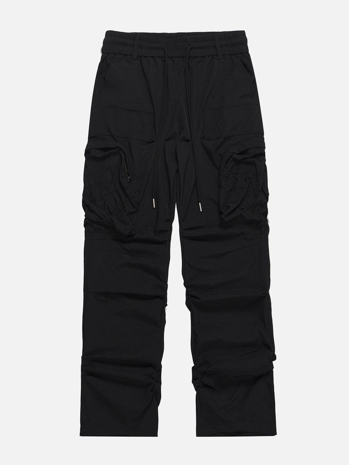 Large Pocket Wrinkle Cargo Pants-rimiro.com