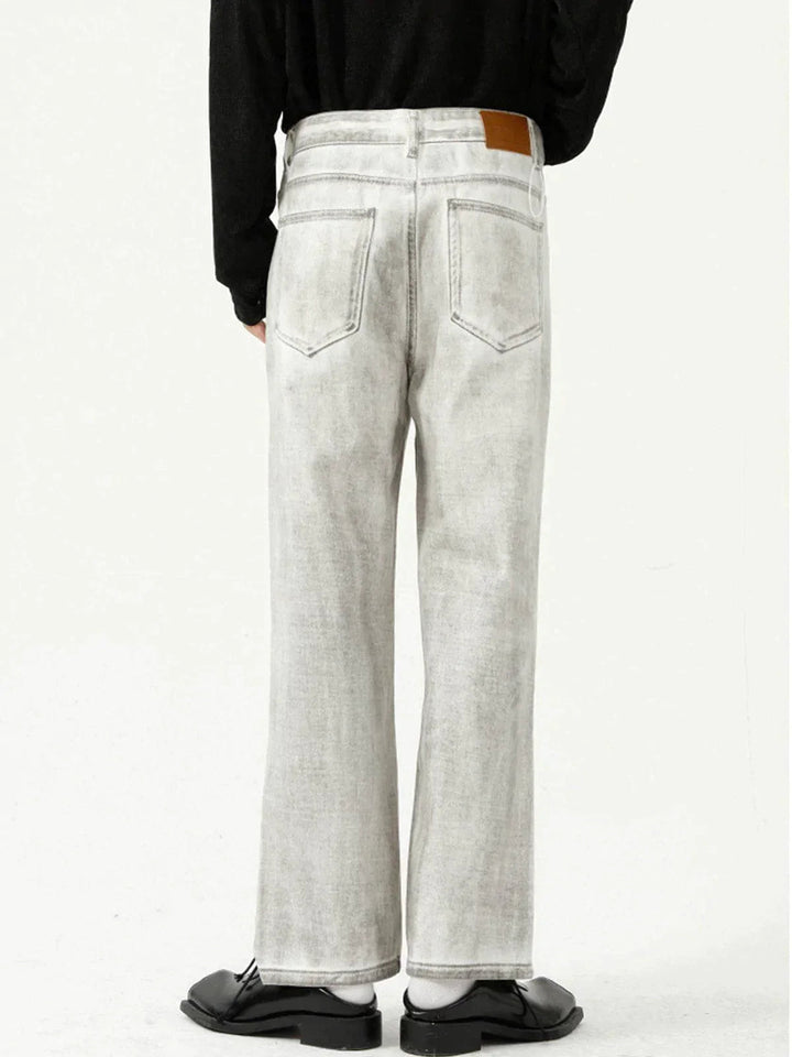 Loose Wash Jeans-rimiro.com