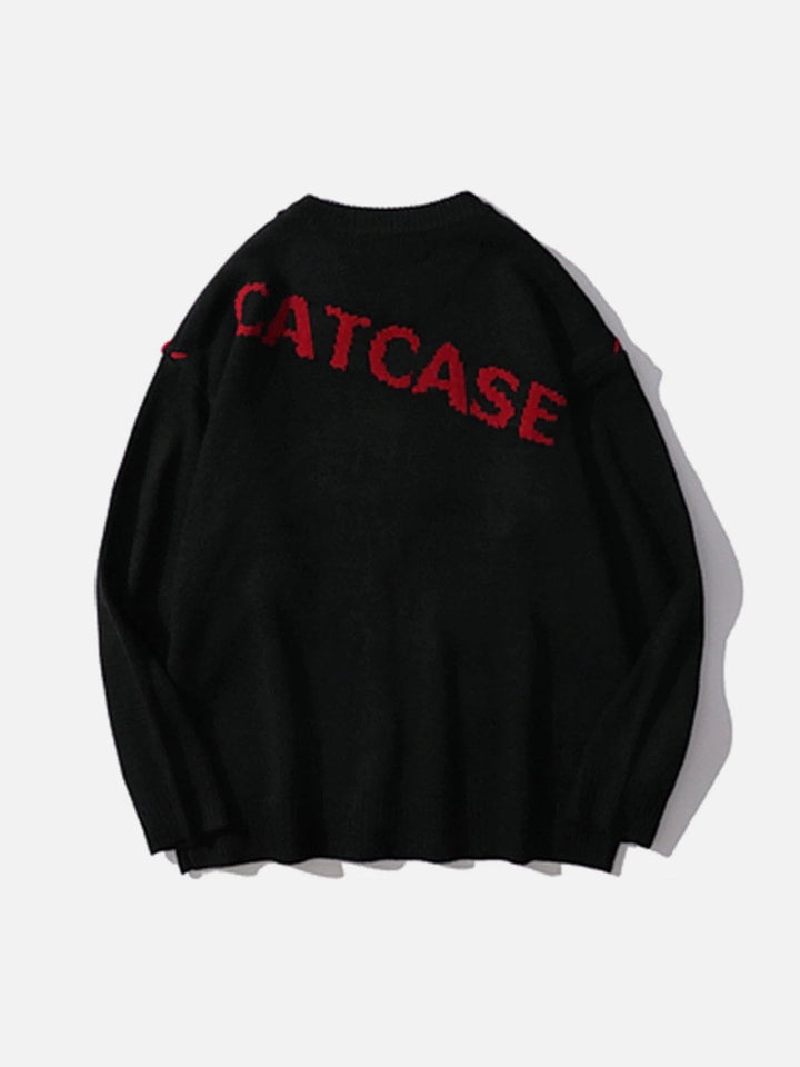 Love Embroidered Sweater-rimiro.com