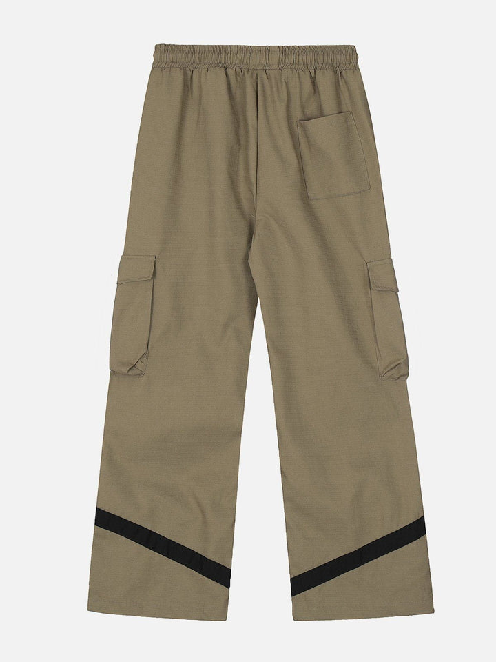 Multi Button Pocket Cargo Pants-rimiro.com
