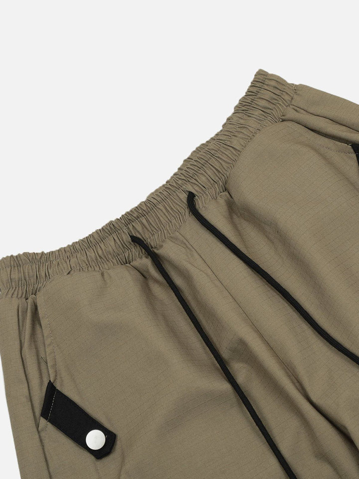 Multi Button Pocket Cargo Pants-rimiro.com