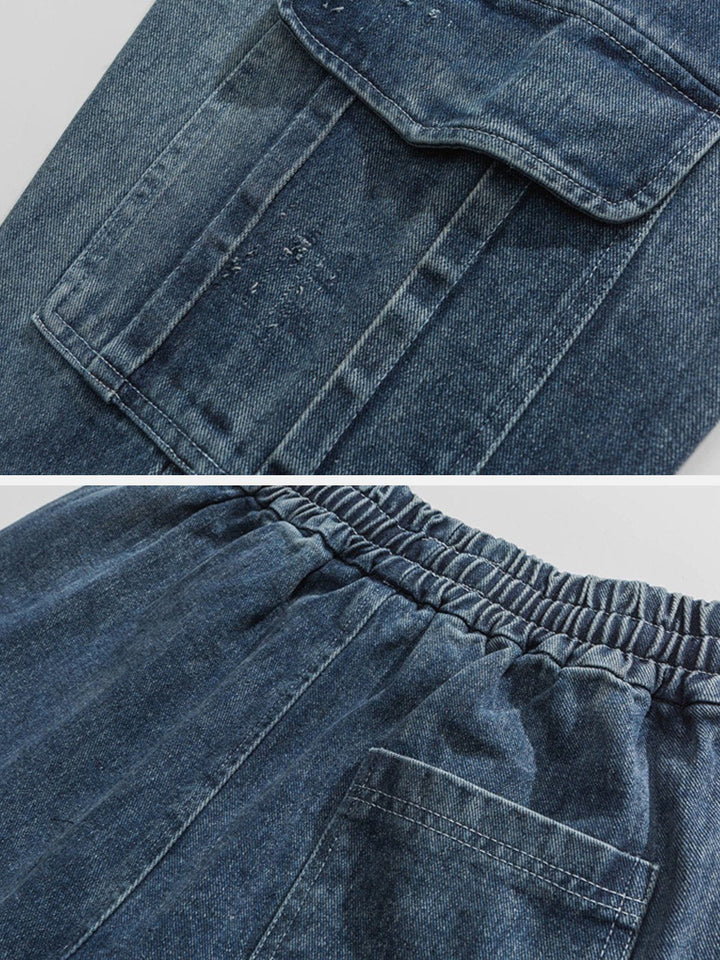 Multi-Pocket Jeans-rimiro.com