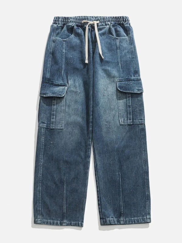 Multi-Pocket Jeans-rimiro.com