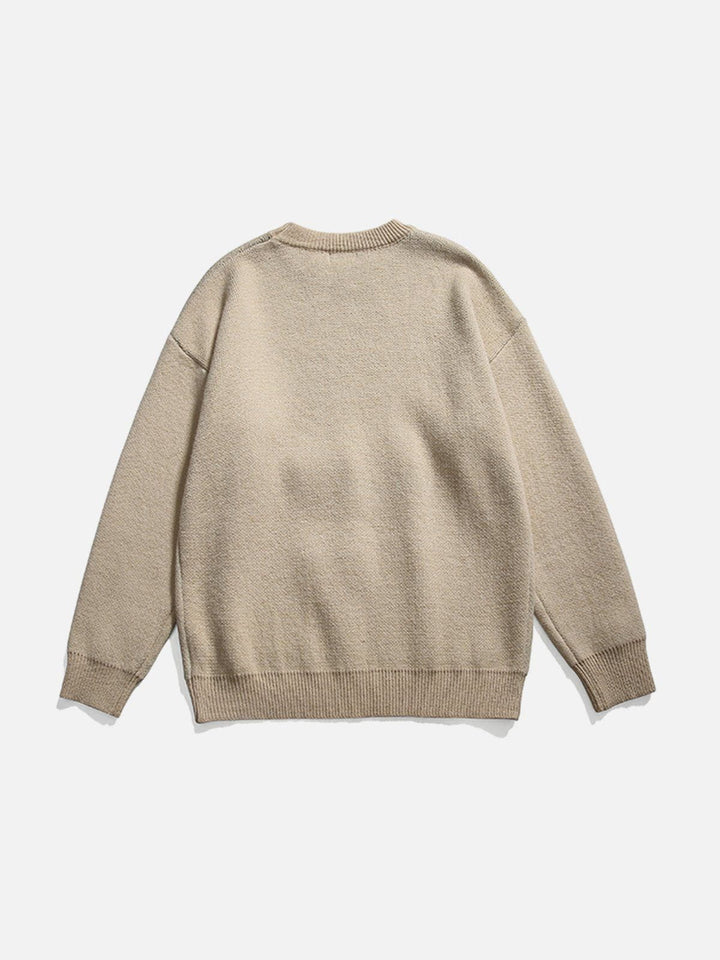 Oil Painting Mountain Sweater-rimiro.com