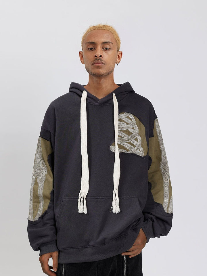 Patchwork Skeleton Hoodie-rimiro.com