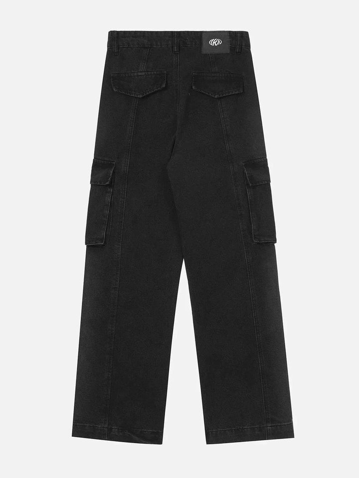 Pleated Pockets Jeans-rimiro.com