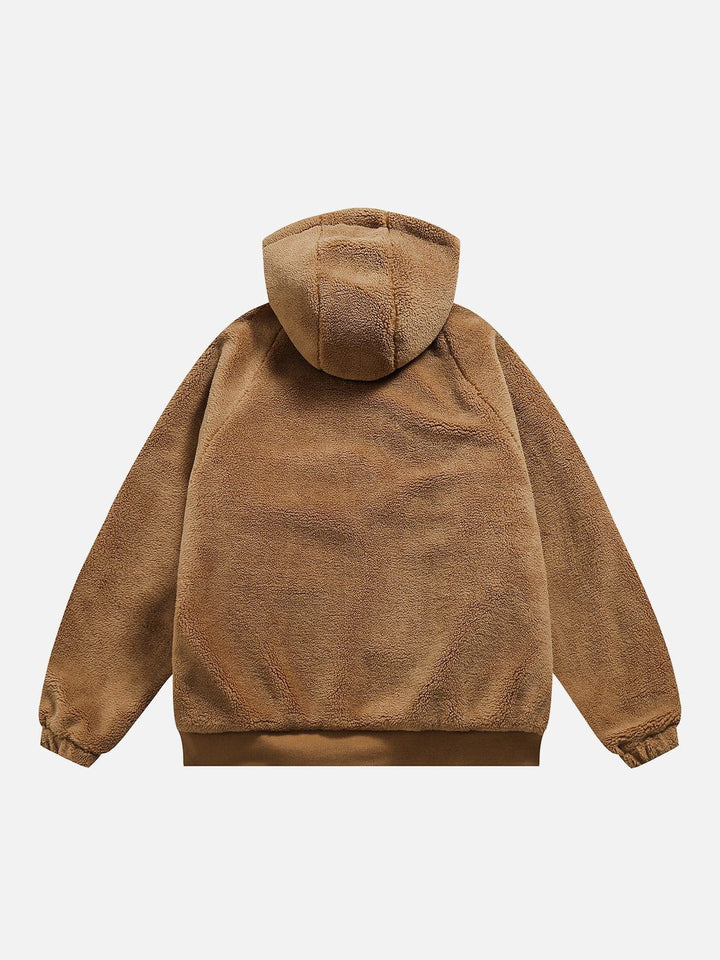 Reversible Sherpa hoodie-rimiro.com