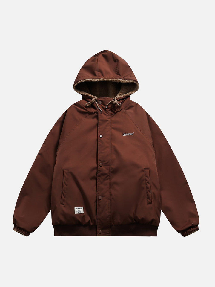 Reversible Sherpa hoodie-rimiro.com