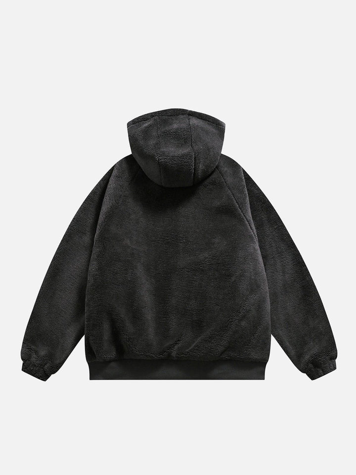 Reversible Sherpa hoodie-rimiro.com