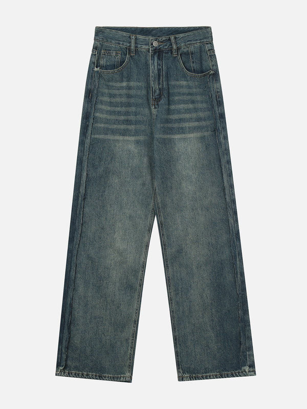 Rough Edge Washed Jeans-rimiro.com