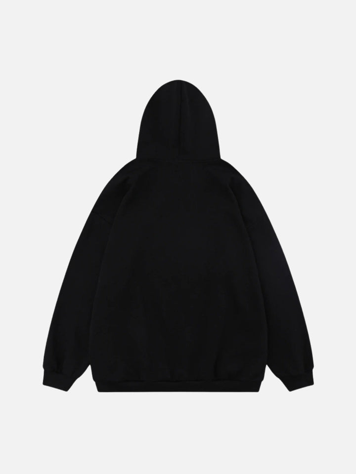 Shadow Graphic Print Hoodie-rimiro.com