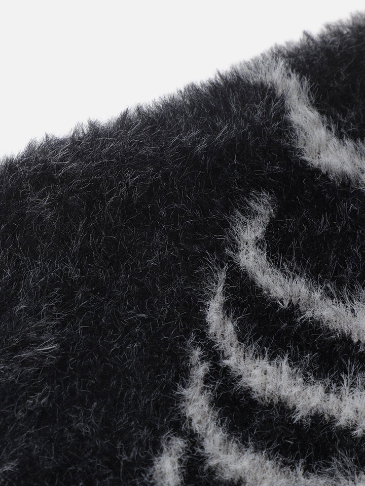 Skeleton Jacquard Sweater-rimiro.com