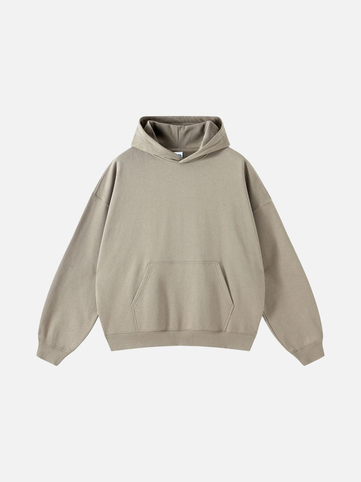 Solid Cotton Hoodie-rimiro.com