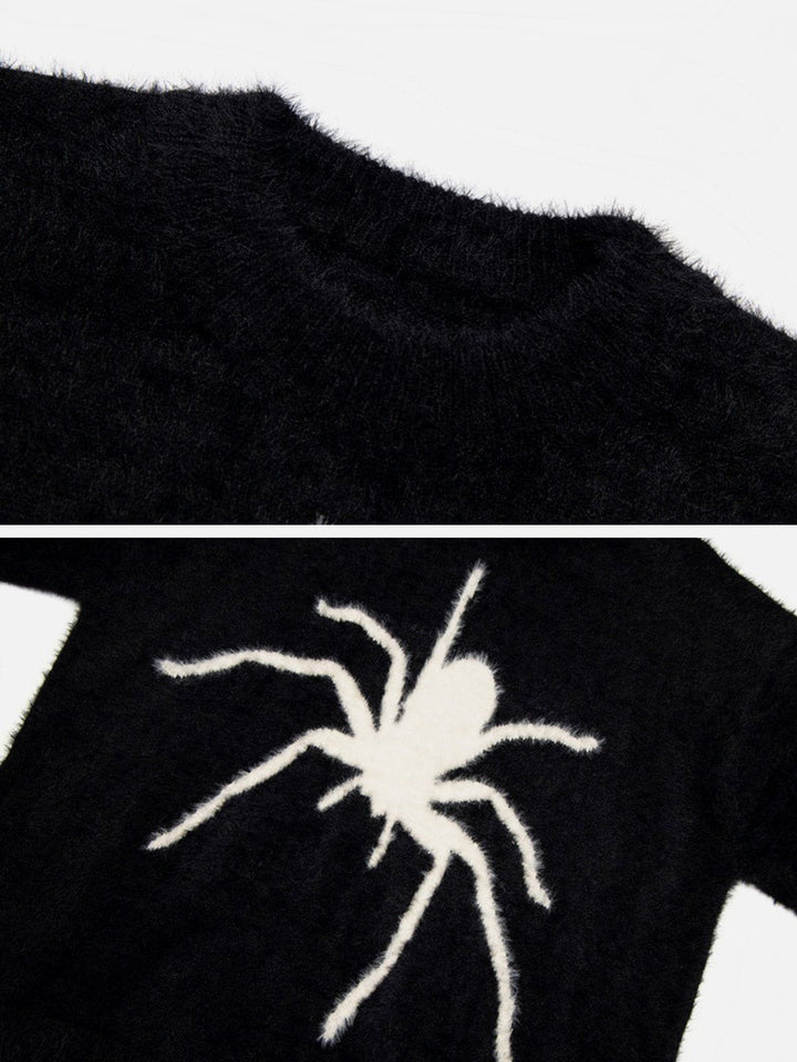 Spider Knit Mohair Sweater-rimiro.com